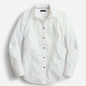 J.Crew Size 4 Sim-fit Cotton Poplin Tuxedo Shirt | NWT